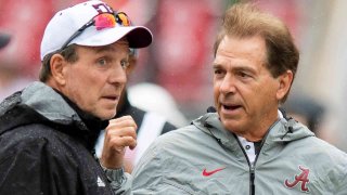 Jimbo Fisher and Nick Saban