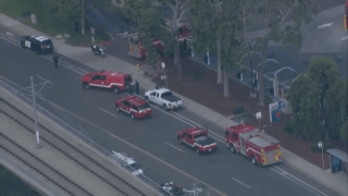 A gas leak was reported in the Grantville neighborhood of San Diego on Monday morning.