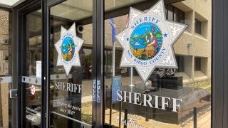 Entrance to the San Diego County Sheriff's Department headquarters.