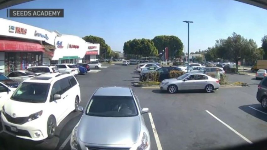 Video captured a partial building collapse Wednesday May 25, 2022 in Temple City.