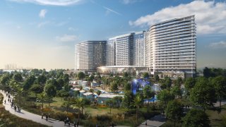 An artist's rendering of what the Gaylord Pacific Resort and Convention Center will look like upon its completion.