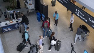 Travelers At SFO Airport As US Lifts Covid-19 Test Requirement for International Travel
