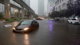 Tropical Rain Storm Brings Flooding To Miami Area