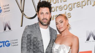 (L-R) Maksim Chmerkovskiy and Peta Murgatroyd