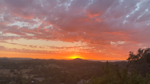 Picture of the June 21, 2022 sunset from Valley Center taken by Melani Da Pron.