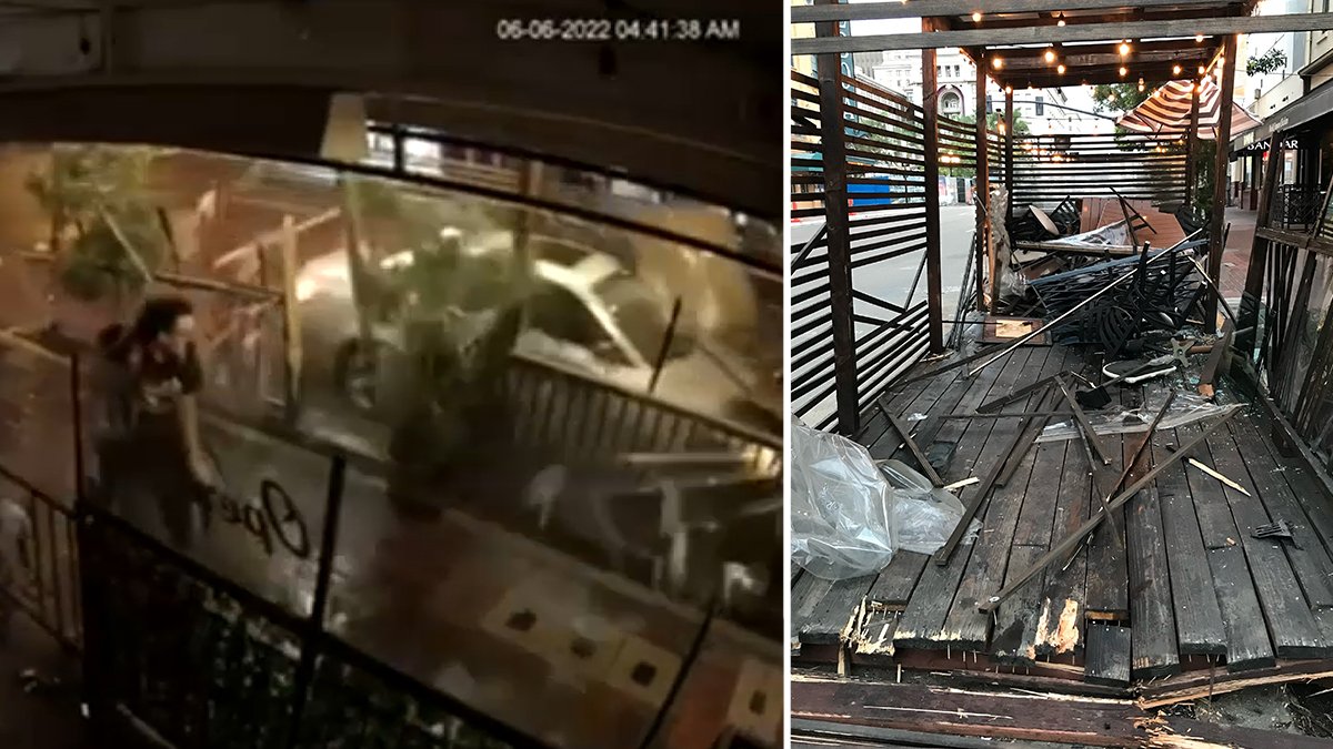 WATCH: Drunk Driver Smashes Into Gaslamp Restaurant’s Street Patio ...