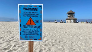 The San Diego County Department of Environmental Health has issued a water contact warning for beaches in Imperial Beach and Coronado.
