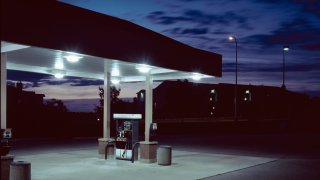 A gas station