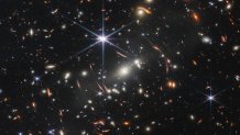 NASA’s James Webb Space Telescope has produced the deepest and sharpest infrared image of the distant universe to date. Known as Webb’s First Deep Field, this image of galaxy cluster SMACS 0723 is overflowing with detail. Thousands of galaxies – including the faintest objects ever observed in the infrared – have appeared in Webb’s view for the first time. This slice of the vast universe covers a patch of sky approximately the size of a grain of sand held at arm’s length by someone on the ground.