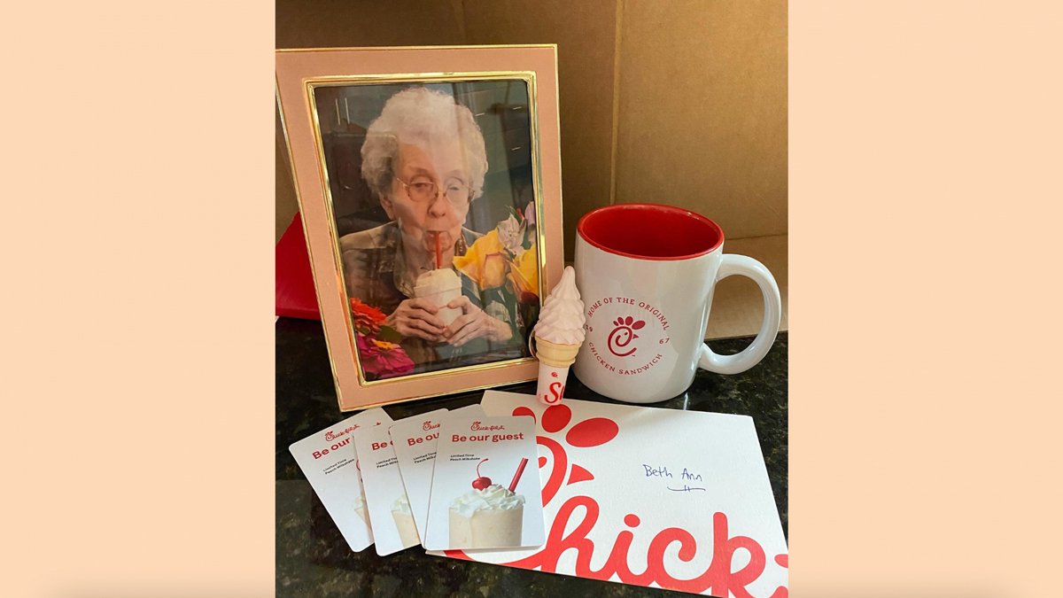 Chick-fil-A's 'Sweet' Gesture to Family of Late Grandmother Who Loved Peach Milkshakes – NBC 7 San Diego - Vimarsana News