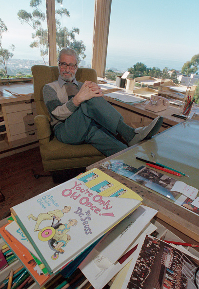 Dr. Seuss at his Office