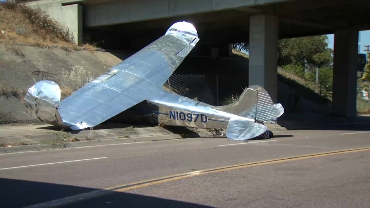 Plane Crash on I8 Freeway in El Cajon NBC 7 San Diego