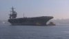 Concerning conditions reported aboard San Diego-based Navy carrier deployed in Iran war