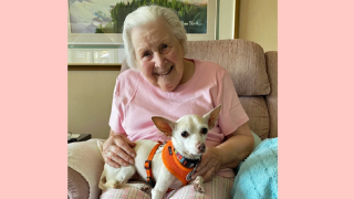 100-year-old woman adopts 11-year-old dog