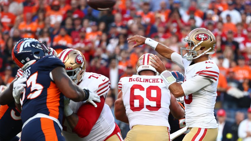 49ers QB Jimmy Garoppolo carted to locker room with ankle injury