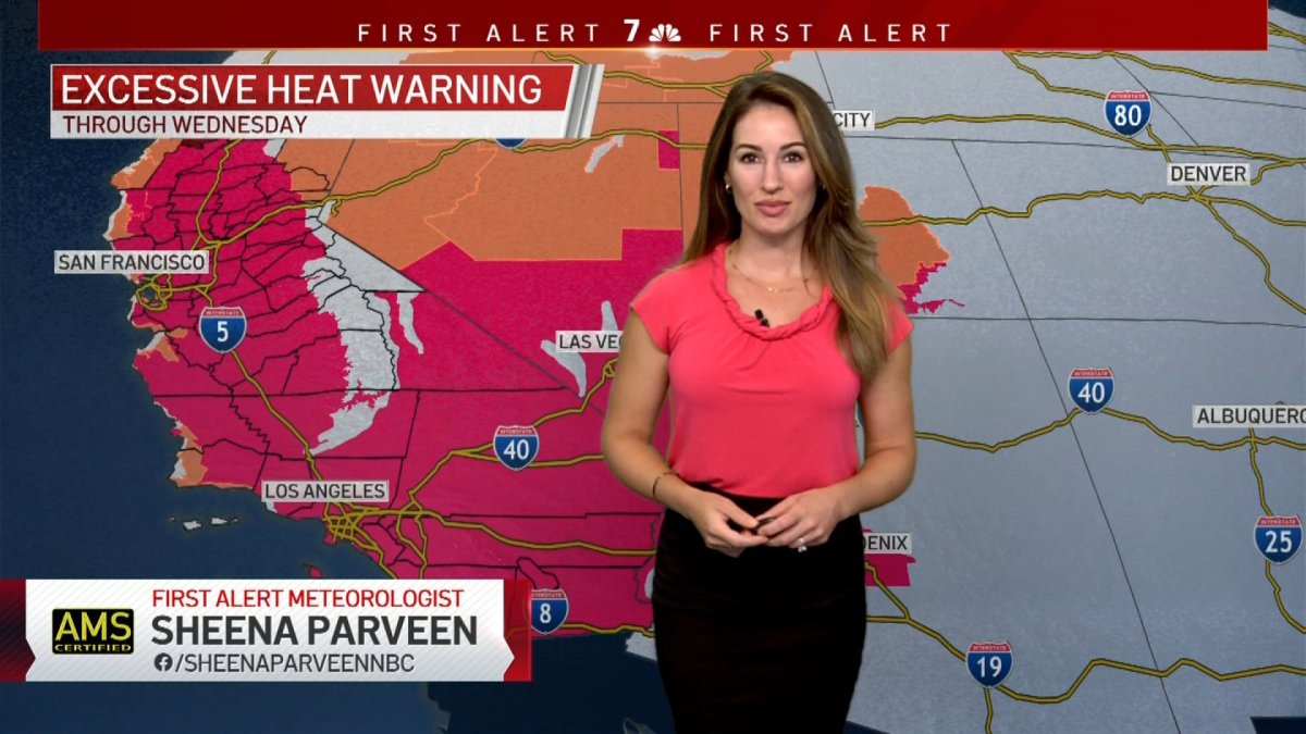 Sheena Parveens Morning Forecast For Monday Sept 5 2022 Nbc 7 San Diego