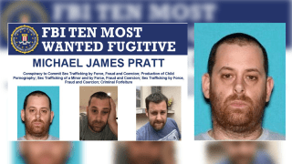 The FBI is offering a reward of up to $100,000 for information leading to the arrest of Michael James Pratt.