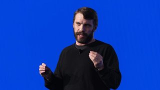 Ryan Petersen, chief executive officer of Flexport, participates in a panel discussion during the Milken Institute Global Conference in Beverly Hills, California, U.S., on Wednesday, May 4, 2022.