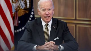 U.S. President Joe Biden holds a video conference event with electric battery industry grant winners, related to recent infrastructure initiatives, from the White House in Washington, October 19, 2022.