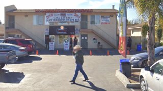 The Ed Fernandez Restaurant Birrieria is located in the San Diego South Bay neighborhood of Nestor, just west of I-5 and east of Imperial Beach.