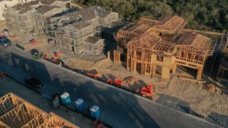 Homes under construction in Pacific Highlands Ranch in San Diego in 2020.