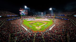 A general view during Game 3 of the NLCS between the San Diego Padres and the Philadelphia Phillies at Citizens Bank Park on Friday, October 21, 2022 in Philadelphia, Pennsylvania.