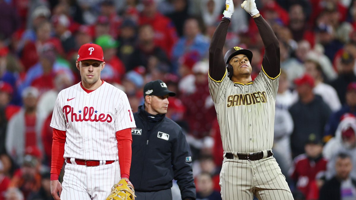 Phillies hit 4 homers to take 3-1 lead over Padres in NLCS