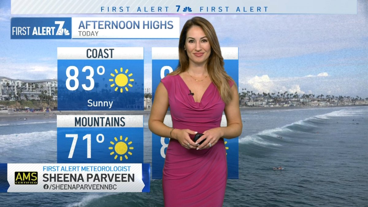 Sheena Parveens Morning Forecast For Tuesday Oct 18 2022 Nbc 7