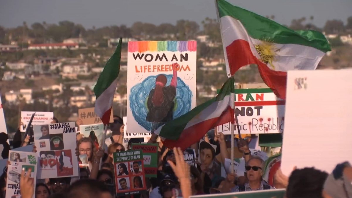 San Diego Joins in Solidarity With Iranian Women Protesting Death of ...