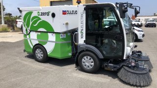 The city is looking for help naming its new electric street sweeper.