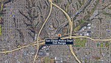 This map shows the location of the SDPD gun range.