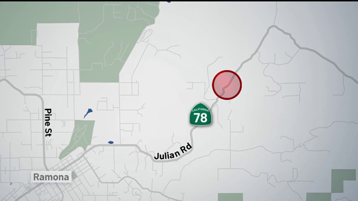 1 Dead in Crash on SR-78 in Ramona – NBC 7 San Diego