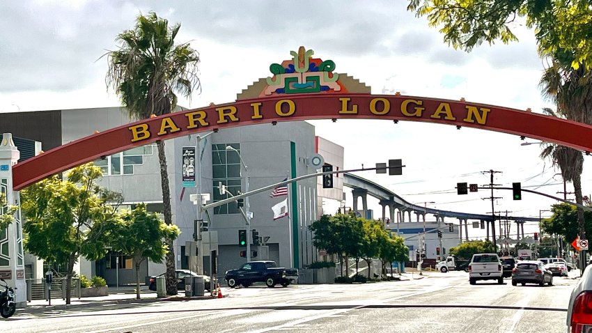 Barrio Logan's community arch, as seen on Thursday, Nov. 4, 2022.