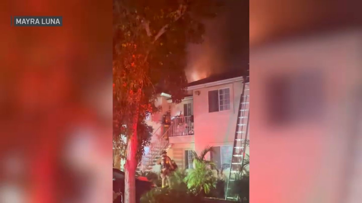 16 Displaced by Fire at Talmadge Apartment Complex NBC 7 San Diego