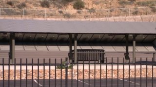 This photo shows an empty and shutdown San Diego Police Department gun range in December of 2022.