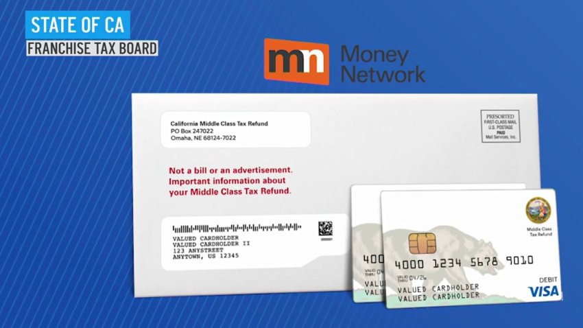 An example of the Middle Class Tax Refund debit card.