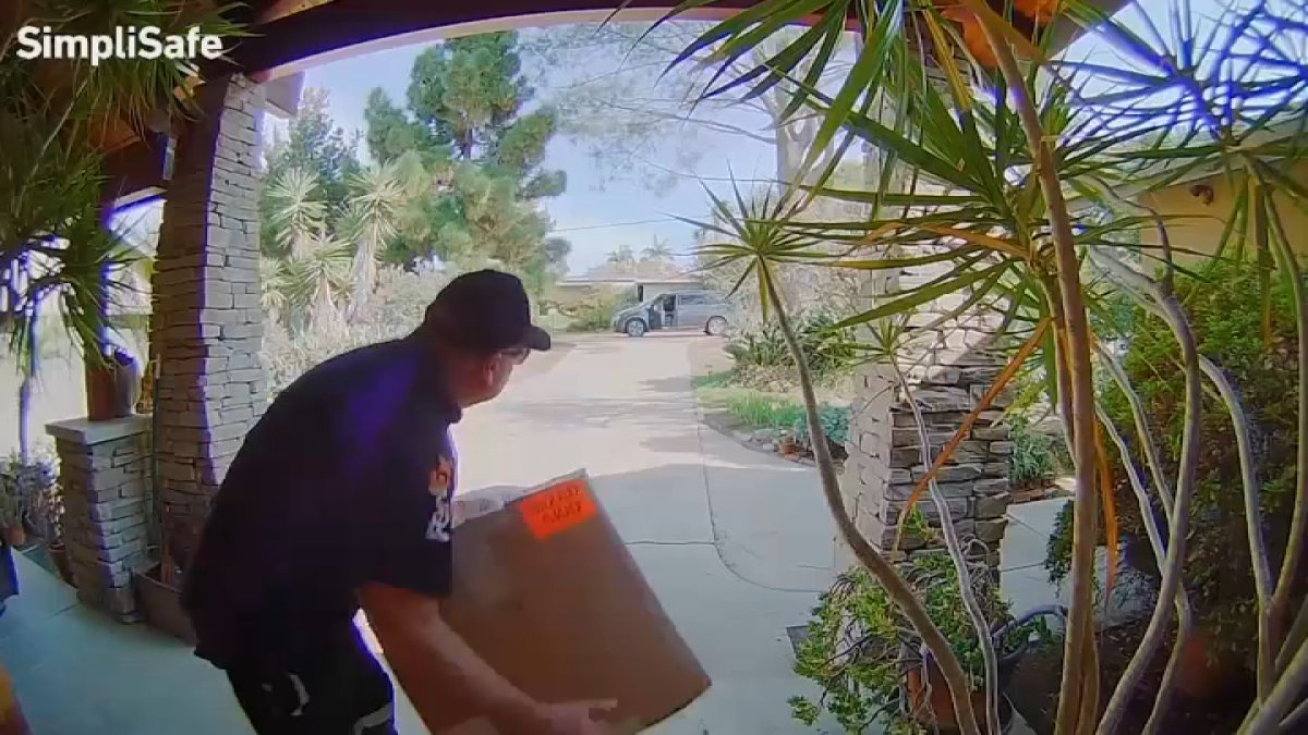 Doorbell Cameras Spot Man Dressed as Delivery Driver Stealing Packages