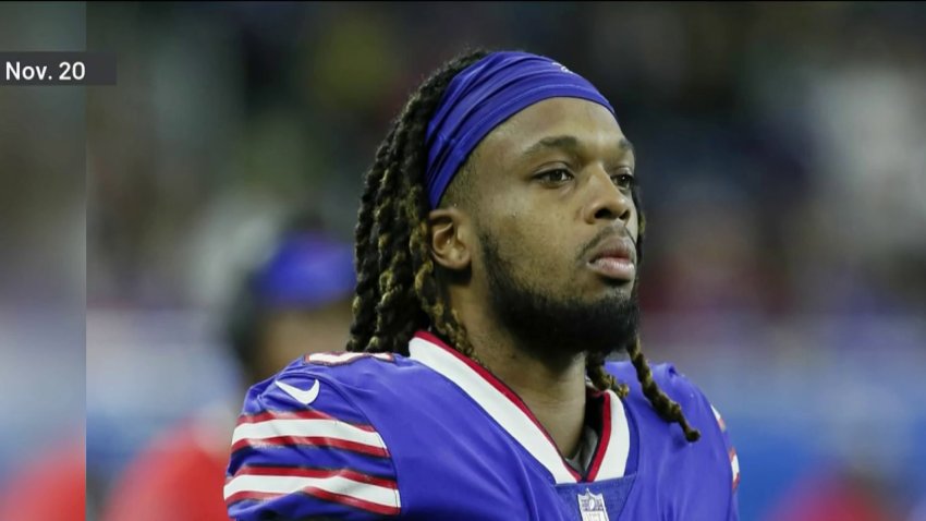 Bills Safety Damar Hamlin Collapses During Monday Night Football, Requires CPR