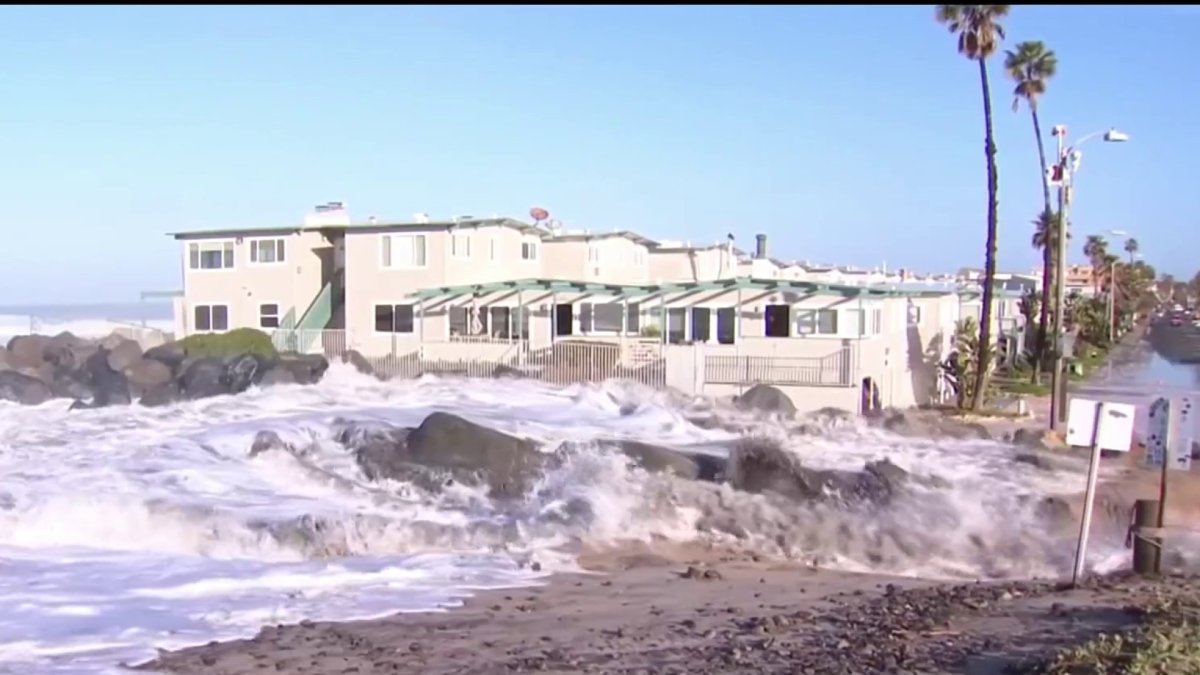 High Surf Causes Flooding and Contamination Problems NBC 7 San Diego