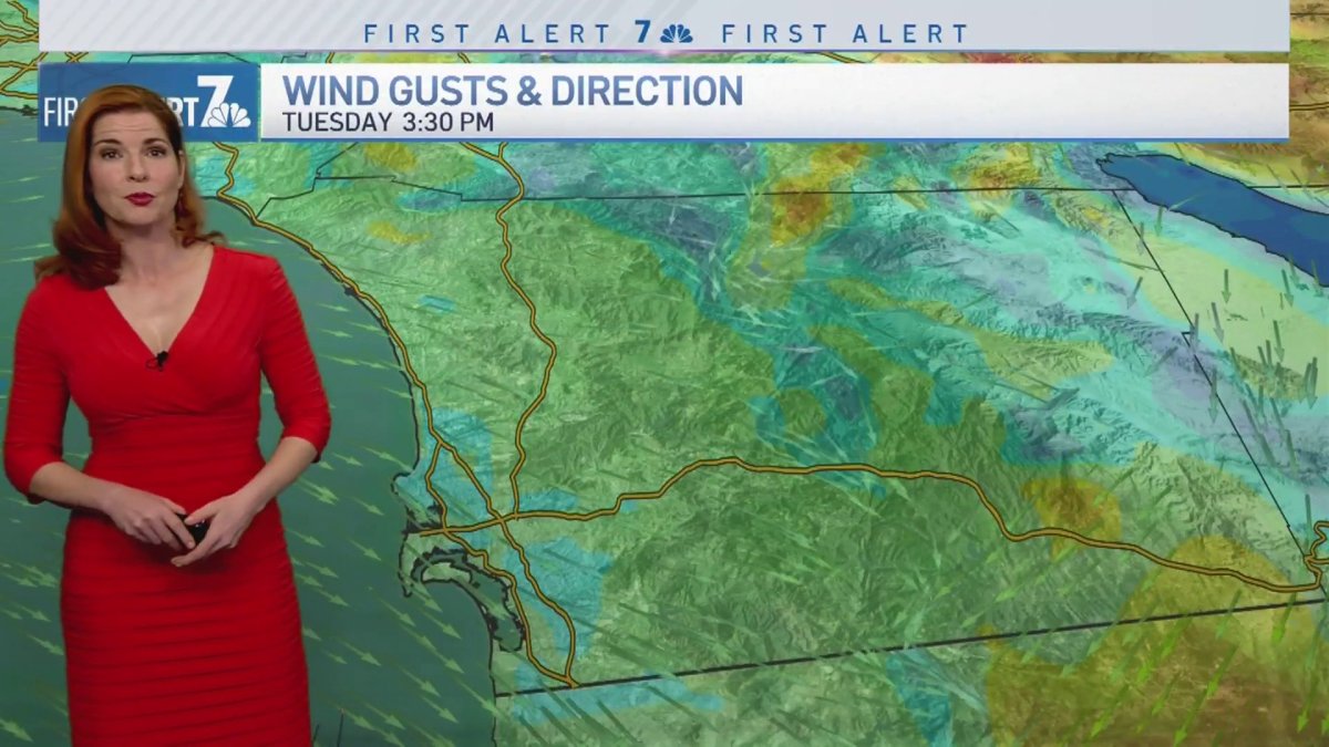 Dagmar Midcap’s Evening Weather Forecast for Jan. 24, 2023 NBC 7 San