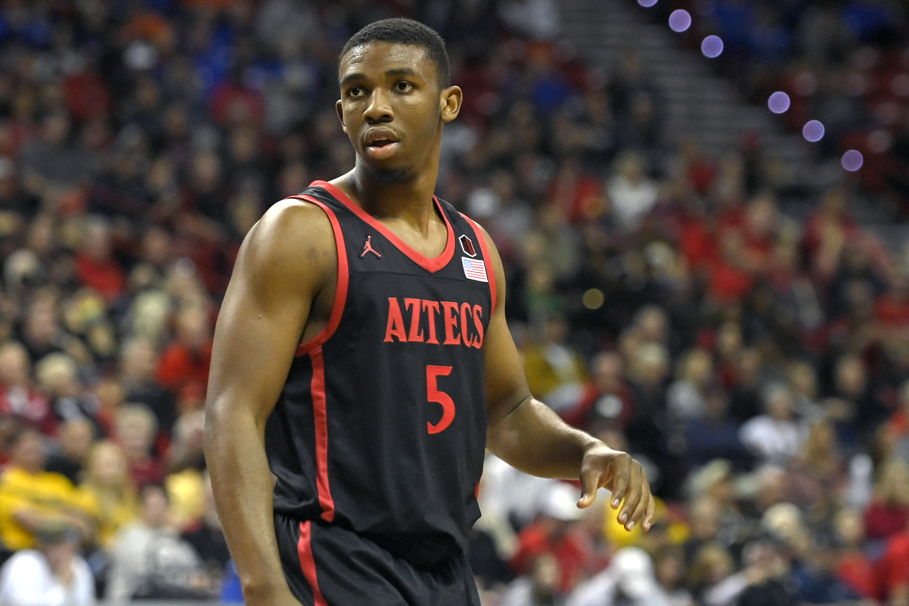 Lamont Butler 5 San Diego State Aztecs 2023 Basketball Jersey MW