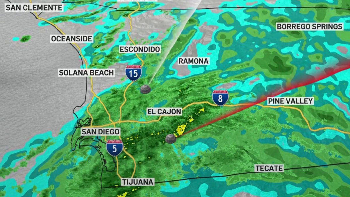 San Diego County Starts Week Off With More Rainstorms, Gusty Winds and ...