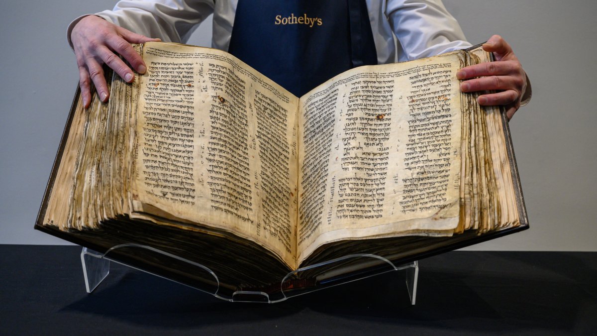 Sotheby's Will Auction Codex Sassoon, World's Oldest Hebrew Bible – NBC 7 San Diego - Vimarsana News