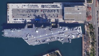 San Diego's Navy Pier and the USS Midway Museum