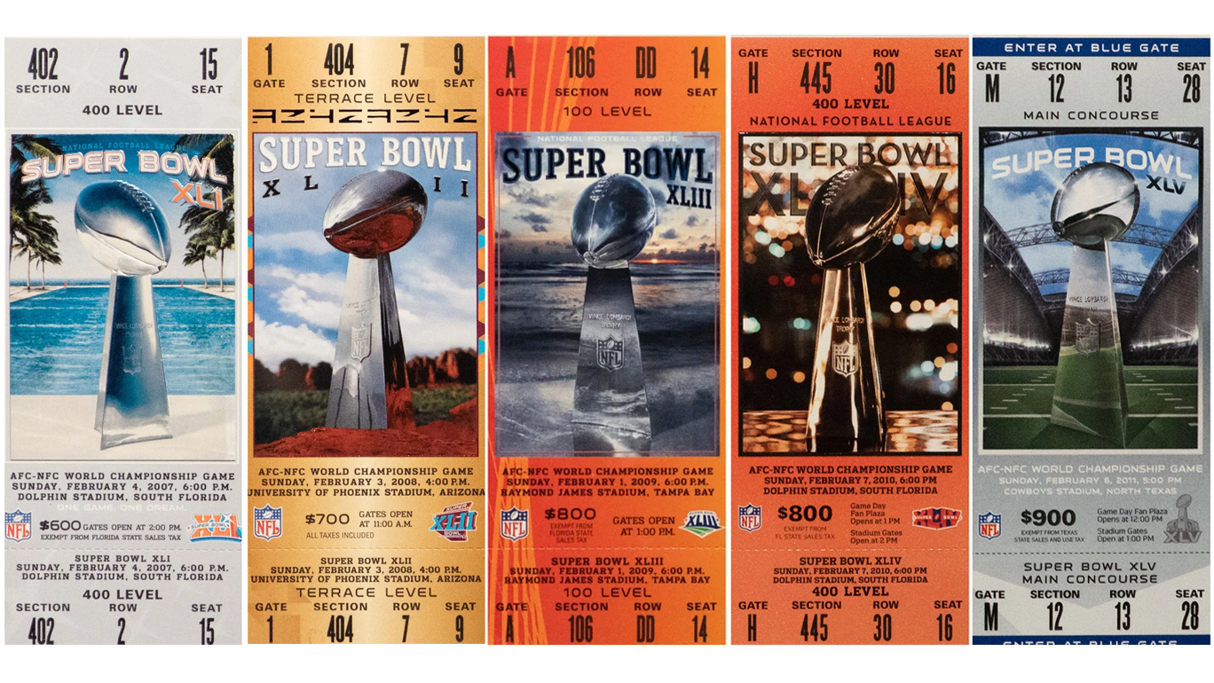 Super Bowl XLI to XLV