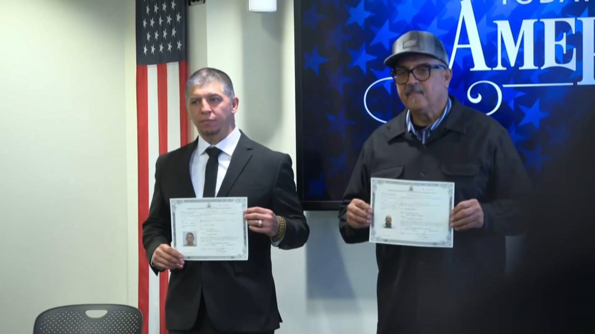 Two US Army Veterans Deported to Mexico Sworn in as US Citizens NBC 7
