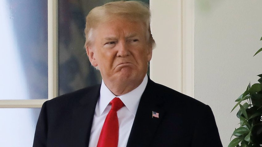 President Donald Trump as he leaves the White House for a trip to Nashville, Tennessee, in Washington D.C on May 29th, 2018.