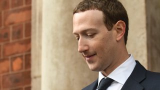 Facebook Chief Executive Officer and founder, Mark Zuckerberg, leaving the Merrion Hotel in Dublin after meeting with Irish politicians to discuss regulation of social media, transparrency in political advertising and the safety of young people and vulnerable adults. On Tuesday, April 2, 2019, in Dublin, Ireland.