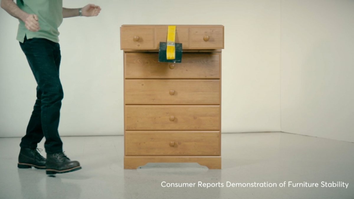 Preventing Tipovers How to Properly Secure Furniture to the Wall NBC 7 San Diego