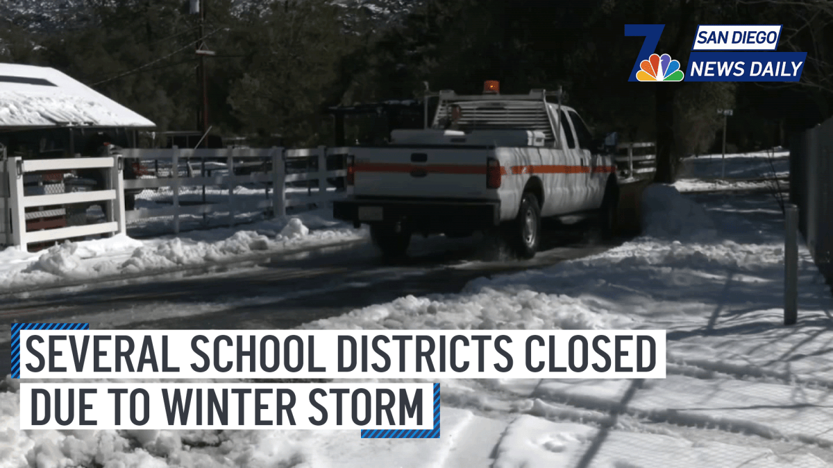 Several County School Districts Closed due to Winter Storm| San Diego ...